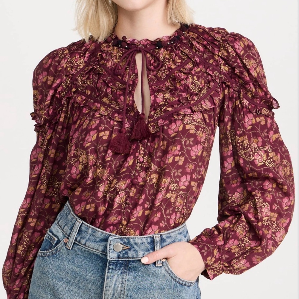 Sea New York Giulia print button down top